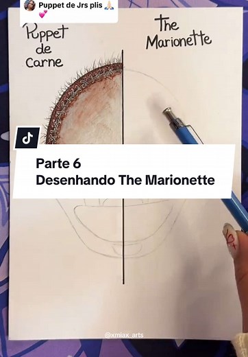 Drawing The Marionette from FNAF: A Creative Process