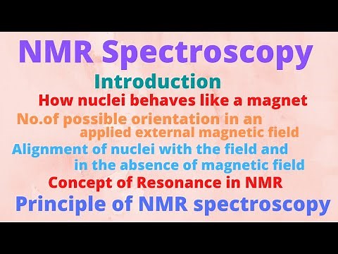 Lecture 01 : Introduction to NMR Spectroscopy & Principle of Nuclear magnetic resonance spectroscopy