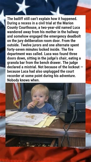 TODDLER LOCKS ENTIRE JURY IN THE DELIBERATION ROOM 👶🔒⚖️
