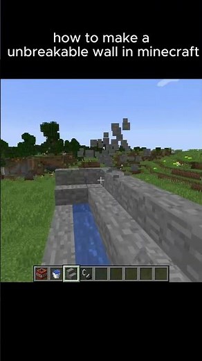 how to make a unbreakable wall in minecraft #minecraft #gaming #games #wall #building #building