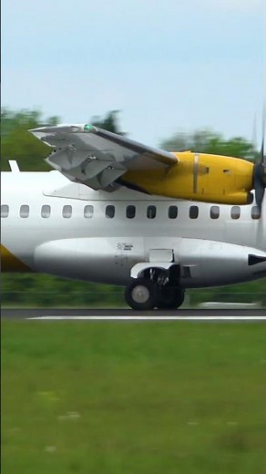 Aurigny ATR 72-600 Landing at Manchester Airport! #shorts