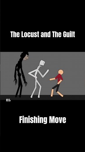 The Locust and The Guilt Finishing Move #shorts #animation #sticknodes