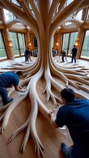 Magical Glowing Tree Floor Transformation | Luxury Home Design Idea (Must-Watch!)