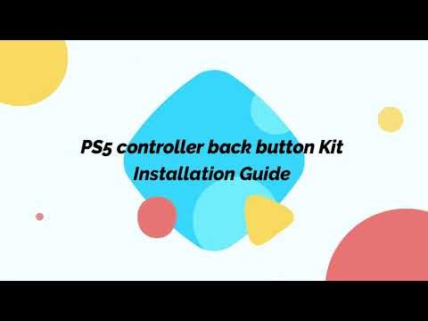 TOMSIN Back Button Attachment Installation Guide for PS5 Controller BDM-010