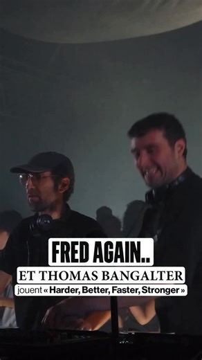Fred Again.. et Thomas Bangalter jouent « Harder, Better, Faster, Stronger ». Lors de leur set à l’Alexandra Palace de Londres, en clôture de l’USB002 Tour, les deux artistes ont joué l’un des titres les plus emblématiques de Daft Punk. | Billboard France