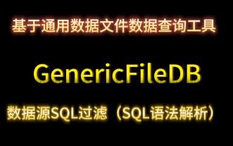 支持多文件系统不同数据格式文件的读取能力，SQL过滤能力的实现（SQL解析部分）