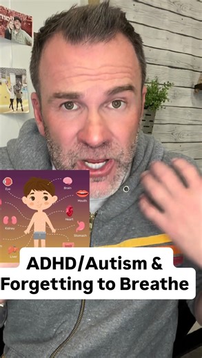 Breathing is automatic AND voluntary and the only body system that does both. It’s not dangerous and I know that because as I type this caption, I’m not breathing. Lol. Do you experience this? #Autistic #adhd #neurodivergent | Speech Dude