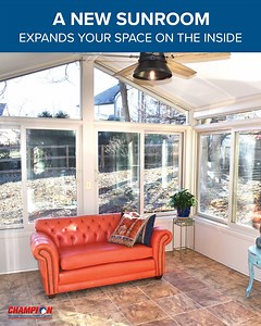 342 reactions · 31 shares | A new sunroom not only gives you more room to relax, entertain, and enjoy natural light, but it also seamlessly blends with your home’s exterior. Imagine having a beautiful space that enhances your home’s interior while perfectly matching its style on the outside. | Champion Windows & Home Exteriors | Facebook