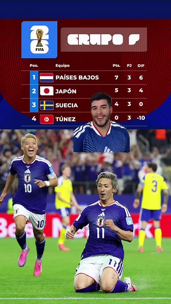 Cómo terminó el Grupo F en la Copa del Mundo 2026: Países Bajos, Japón, Suecia, Túnez