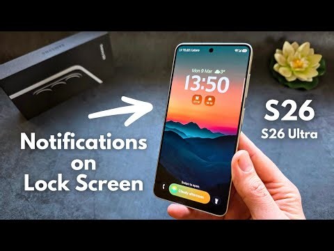 How to Show Notifications Content on Lock Screen - Samsung Galaxy S26 / S26 Ultra
