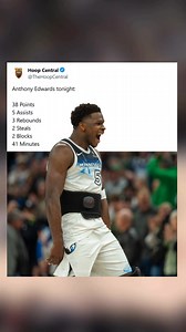 6.3K views · 129 reactions | Anthony Edwards was SPECTACULAR despite a tough loss  | Timberwolves Nation | Facebook
