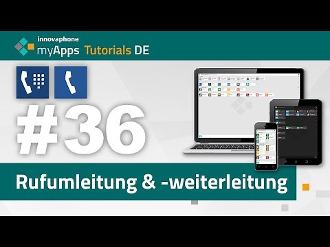 #36 myApps Tutorial — Phone App & Softphone App - Rufumleitung und -weiterleitung (14r2, 15r1) | DE