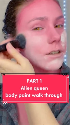 Oil-Based Body Paint Tutorial: Pink Queen Makeup