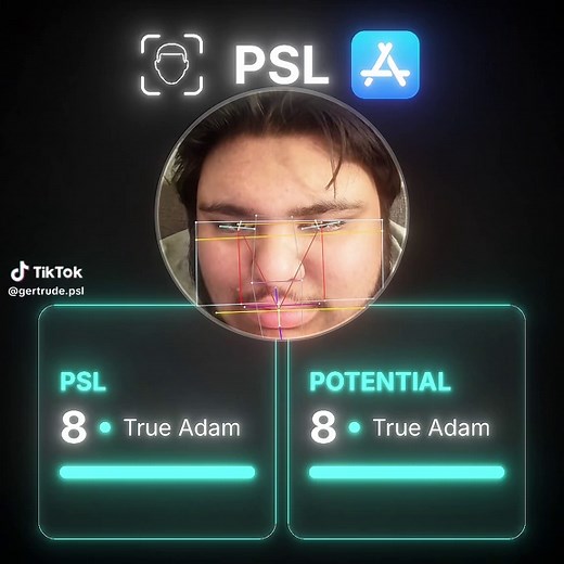 Official Psl score with @PSL App // #bp #beauty #model #mog #fyp