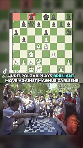 JUDIT'S AURA vs. Magnus Carlsen 🥶 | judit polgar