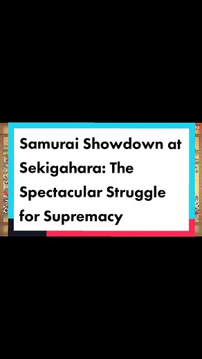 The Battle of Sekigahara was a pivotal moment in Japanese history, a bloody clash between two powerful factions that changed the course of the country forever. It was the year 1600, and Japan was divided into several warring states, with powerful daimyos vying for control. On one side was the Eastern Army, led by the powerful warlord Tokugawa Ieyasu, and on the other was the Western Army, led by Ishida Mitsunari, a loyalist to the Toyotomi clan. #original #historicalstorytelling, #storytellinghi