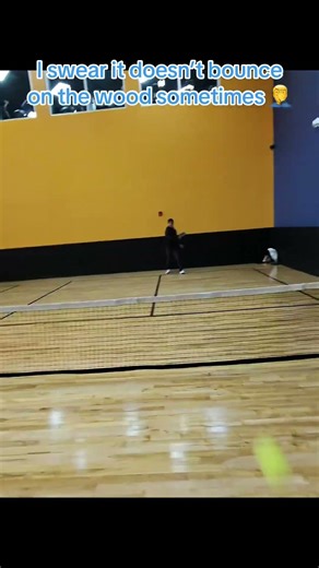 I swear it doesn’t bounce on the wood sometimes 🤦‍♂️ pickleball singles point Ray Ban Meta Wayfarer