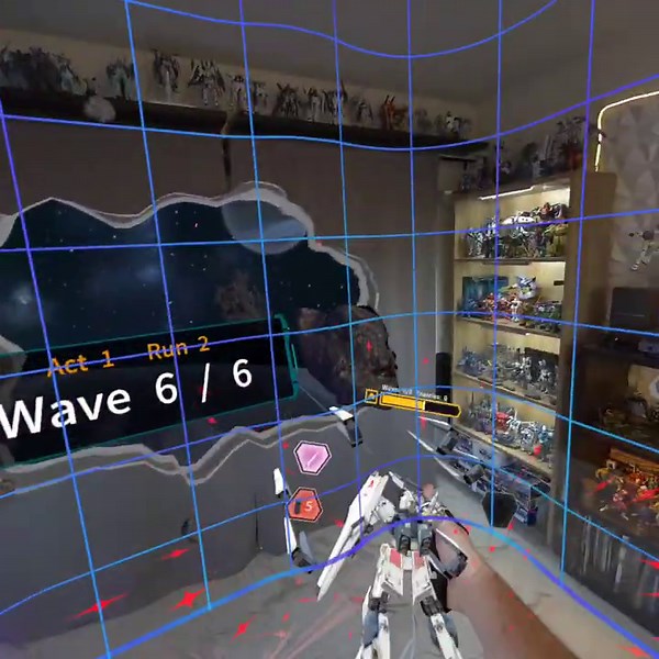 Gundam Silver Phantom VR MR Battle Mode Ganeplay