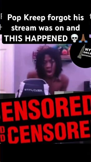Pop Kreep forgot his stream was on and THIS HAPPENED 💀🙏🏾 Nahhh #popkreep #drill #rapper #leaked