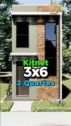 213 - 🏠 COMPLETE 3x6 HOUSE! 2 Bedrooms + Mezzanine in Just 18m² #shorts
