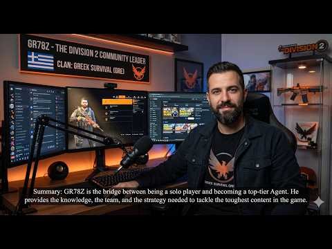 Who is GR78Z and what does he offer to The Division 2 Community