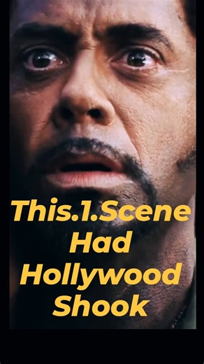 That One Scene on Instagram: "“I’m a dude... playing a dude... disguised as another dude.” Tropic Thunder (2008) gave us one of the boldest performances in comedy history. Robert Downey Jr. plays Kirk Lazarus, a 5-time Oscar-winning method actor who undergoes a controversial skin pigmentation procedure to play a Black soldier in a war film. The “400 years” scene satirizes method acting, racial identity, and Hollywood's tendency to go too far in the name of “authenticity.” The wild part? Ben Stil