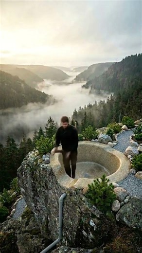 Building a Cliffside Hot Tub