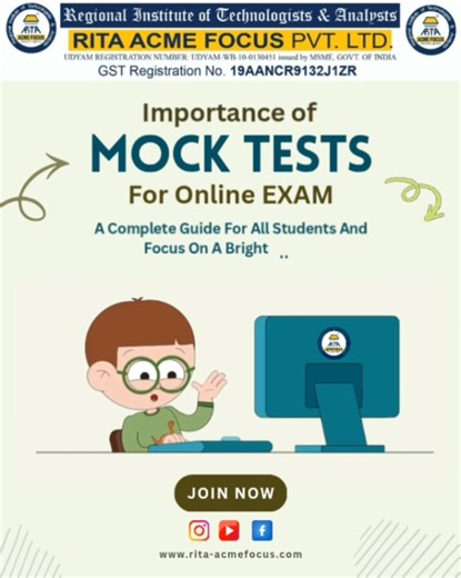 Importance of Mock Tests #academic_growth #online_mock_test #computer_education #daily_tests