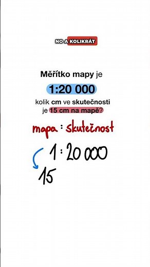 Měřítko mapy na přijímačkách👀
