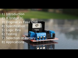 How to use l298 module an introduction of dual H bridge. || Review of l298 module motor driver.