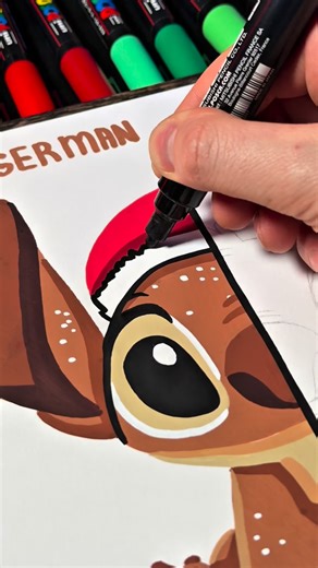 Vladyslav Baranov | Drawing Gingerbread Man + Stitch 💚💙🎄 #drawing #art #stitch #gingerbreadman | Instagram