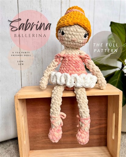 FULL Crochet Pattern for Sabrina Ballerina - Etsy