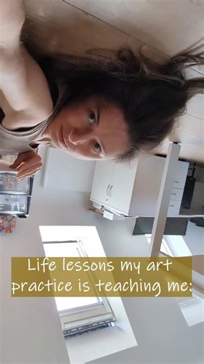 Yulia Brodskaya on Instagram: "Life lessons my art practice is teaching me: Showing up and creating, no matter what else is going on. Always doing my best in every small action I take. Trusting the process, however it chooses to unfold. Having faith that the final piece will be exactly right for this moment. Integrating what it taught me, and moving on to the next. #artshare #artistlifestyle #inspirations #artistlife #artistry"