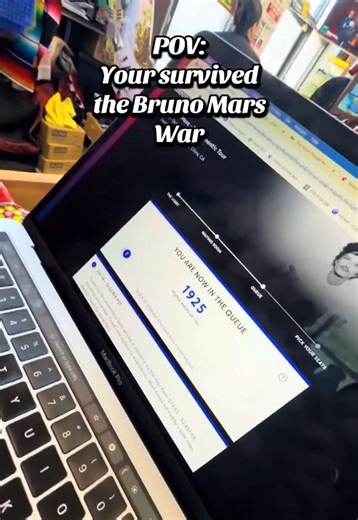 Went in to battle for Bruno Mars and survived 😂✨💫 Ticketmaster had my blood pressure through the roof #brunomars#ticketmaster#fyp#brunomarsconcert#levistadium @Bruno Mars