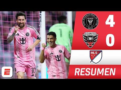 GOLAZOS DE MESSI y DOBLETE DE SUÁREZ dan el triunfo por goleada del INTER MIAMI ante DC UNITED | MLS