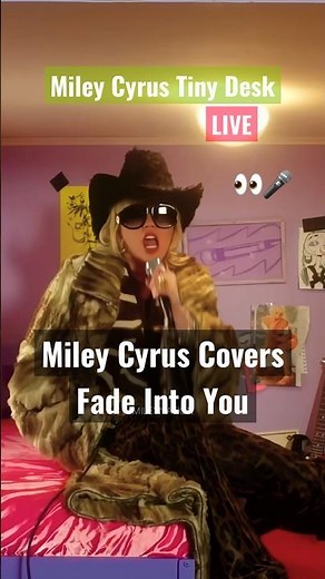 Miley Cyrus Covers “Fade Into You” by Mazzy Star Live at Tiny Desk 🎤✨ | #shorts #mileycyrus