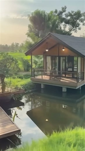 Beautiful and serene wooden cabin. #relaxing #countryside #nature #home #scenery #beautiful