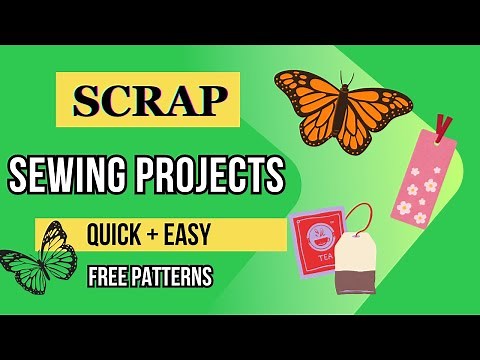 3 Easy and Fun Sewing Ideas Using Fabric Scraps [Scrap Fabric Sewing Projects]