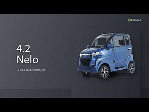 Elektrokabinenroller, Miniauto, Anleitungsvideos, Drehbarer Sitz, ECONELO 4.2