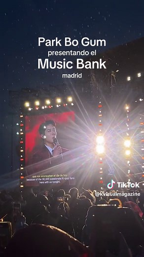 Park Bo Gum presenta Music Bank en Madrid