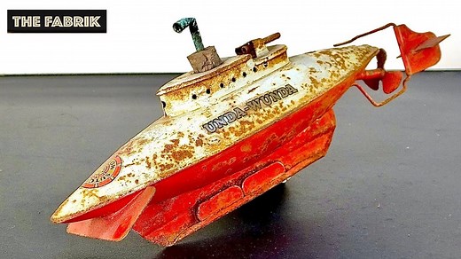 1951's Tin Toy Submarine 'UNDA-WUNDA' - Restoration | TheFabrik