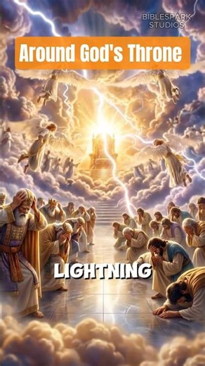 Who Are the 24 Elders Around God’s Throne? 😨 | Bible Mystery #shorts #god #throne