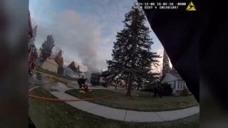 A shocking moment caught on camera: A garbage truck powered by compressed natural gas exploded last Friday in Arlington Heights, Illinois, a suburb of Chicago. Two police officers and one firefighter sustained non-life-threatening injuries and are expected to recover. #IllinoisNews #GarbageTruckExplosion #ArlingtonHeights #CNGExplosion #EmergencyResponse | Twin States News