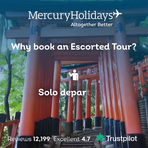 Find your dream Escorted Tour ✈️ Book now and save £200 per person off all our tours with code SOCIAL200. Your next adventure is closer than you think. | Mercury Holidays