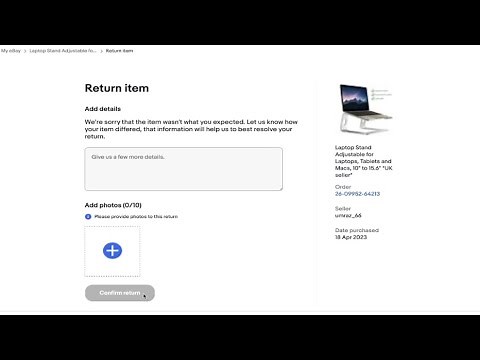 How to Return An Item on Ebay