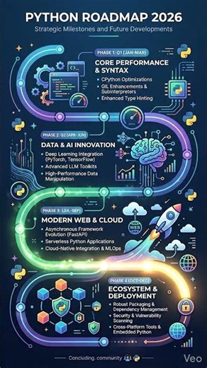Python Roadmap 2026 | Be A python from the scratch