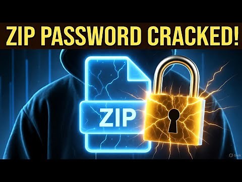Open Zip File Without Password || Unlock Password Protected Zip File