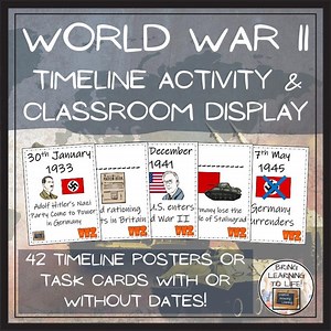 World War II Timeline Activity & Classroom Display - Etsy UK
