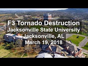 F3 Tornado Destruction Jacksonville State University Alabama March 19, 2018