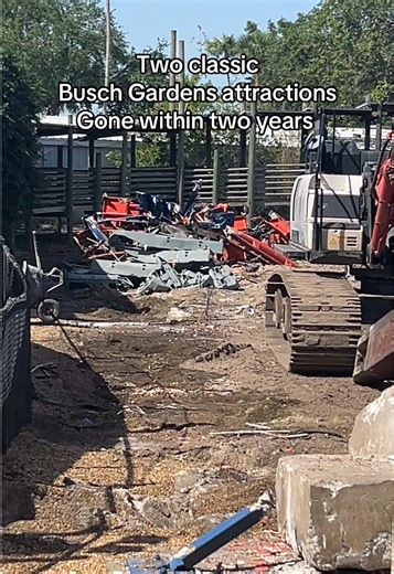 Two classic Busch Gardens Tampa attractions gone within two years. One was a roller coaster called Scorpion. This was by a defunct manufacturer called Schwarzkopf. This is as a very rare coaster, and also very old. The other ride is the Stanley Falls Flume, which was a water log ride. This was also by a defunct manufacturer called Arrow. I will dearly miss both of these rides because I grew up with them, and Scorpion was my very first roller coaster. What is rumored that both plots of land will 